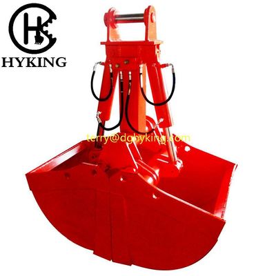 Hydraulic Clamshell Grapple Bucket with 1.6m³ Capacity for 30ton Excavator Made of Q345B+HARDOX450 Material